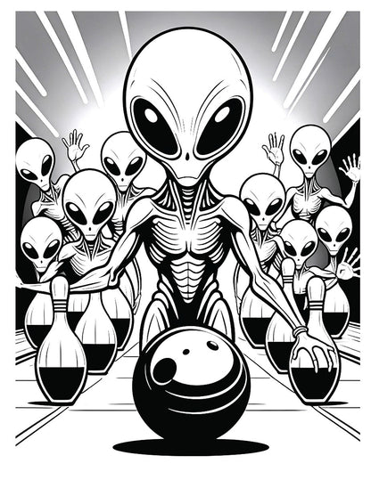 Major League Aliens Coloring Book