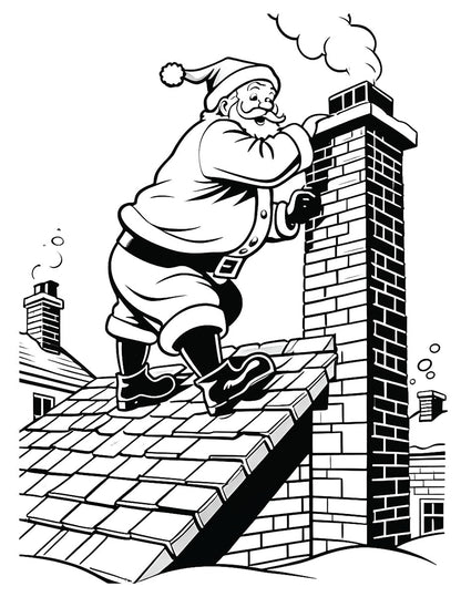 Santa, Jolly AF Coloring Book