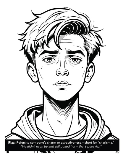 Adult Dictionary Coloring Book