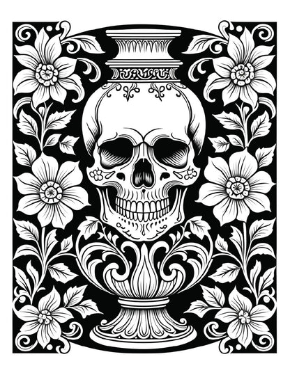 Macabre Manor Coloring Book