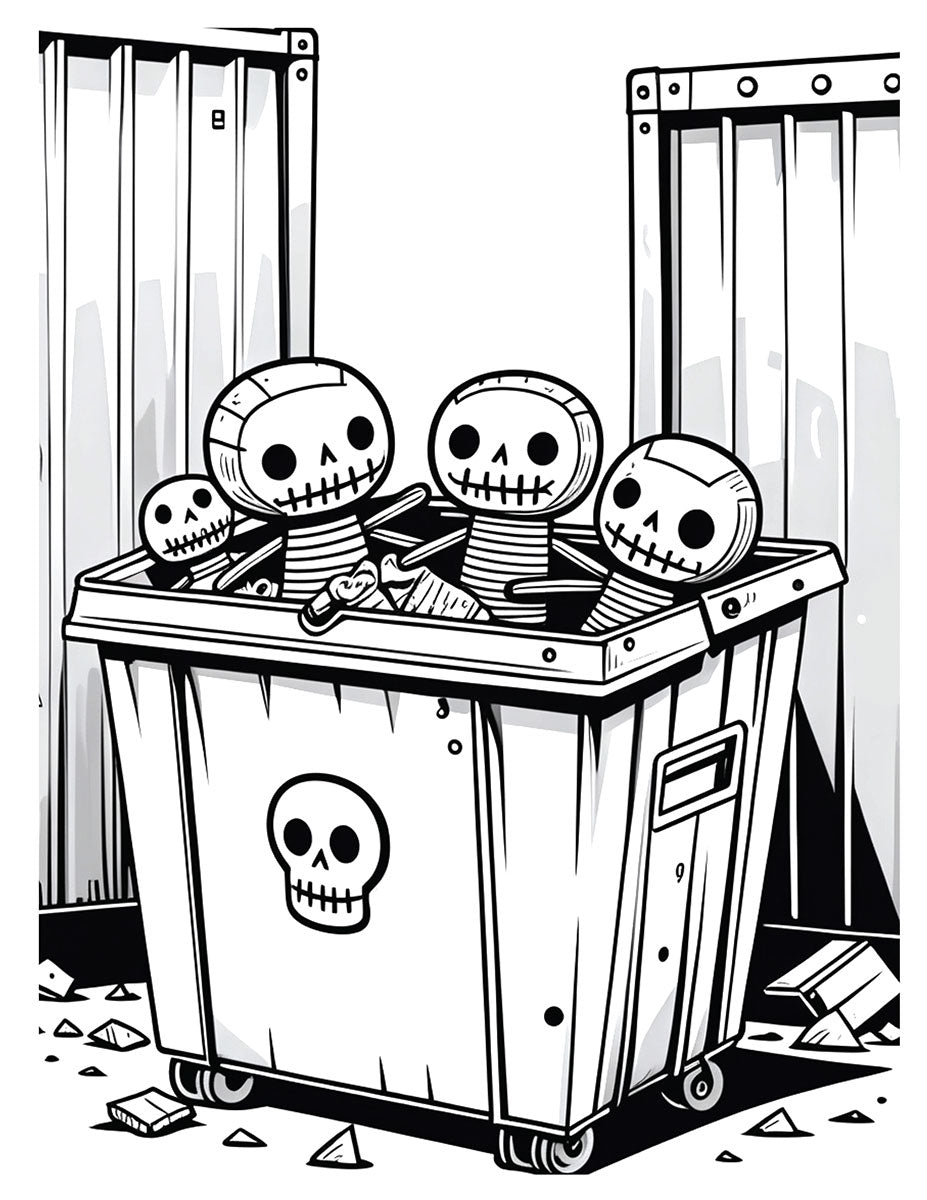 Voodoo Dolls Coloring Book