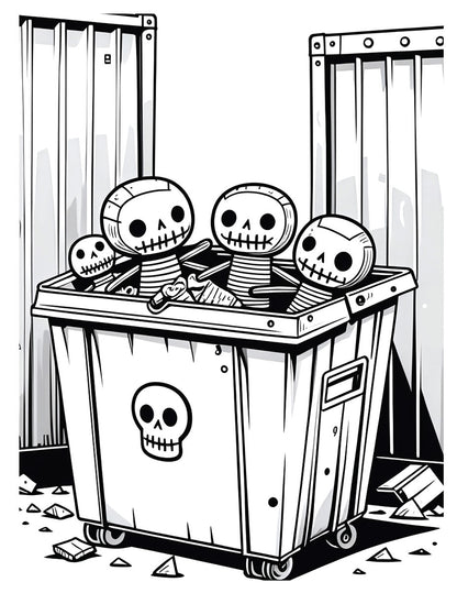 Voodoo Dolls Coloring Book