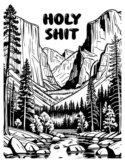 Take a Fucking Hike Coloring Book