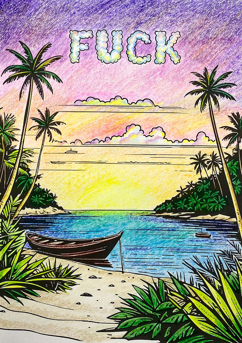 Take a Fucking Hike Coloring Book