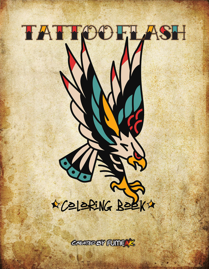 Tattoo Flash Coloring Book