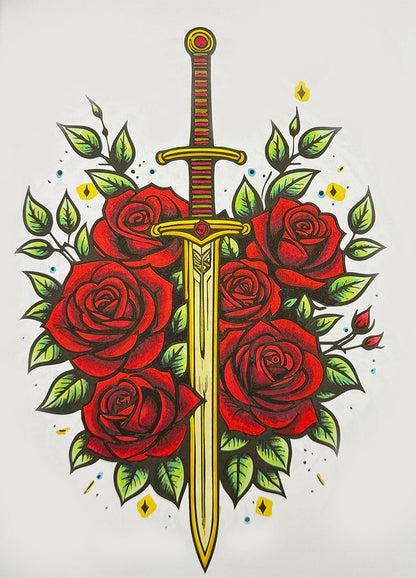 Tattoo Flash Coloring Book