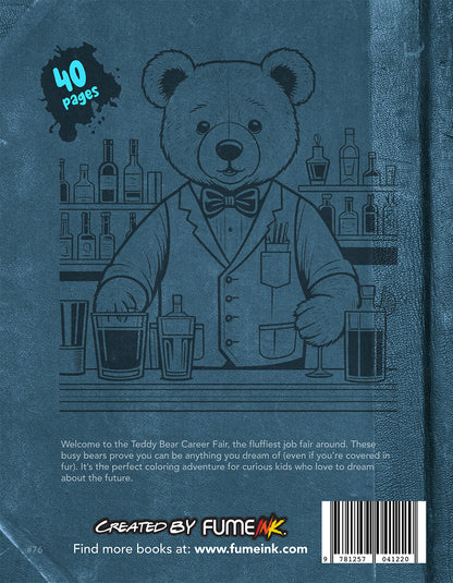 Teddy Bear Career Fair Coloring Book