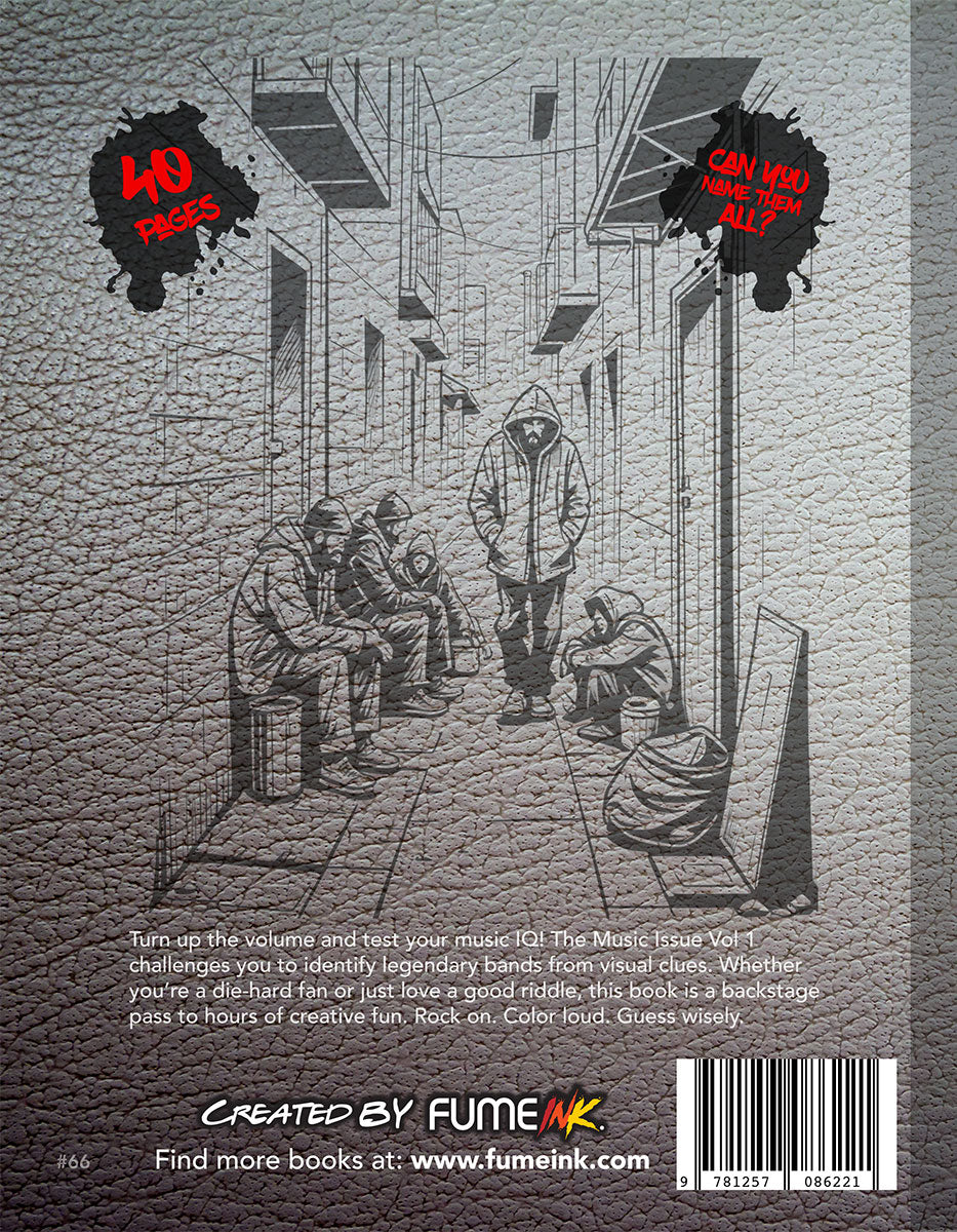 The Music Issue Vol. 1 Coloring Book
