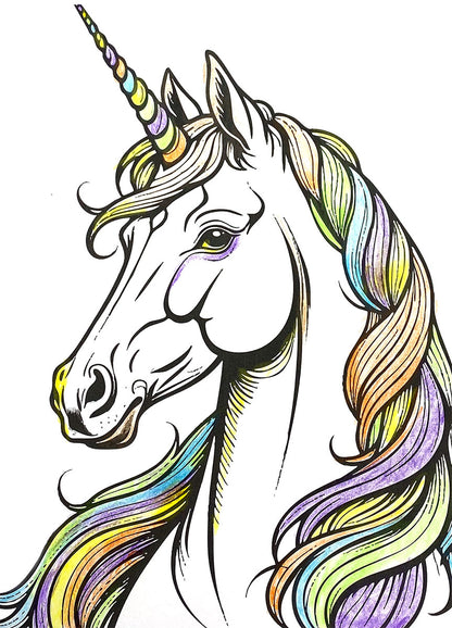 Unicorns Coloring Book