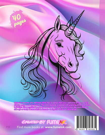 Unicorns Coloring Book