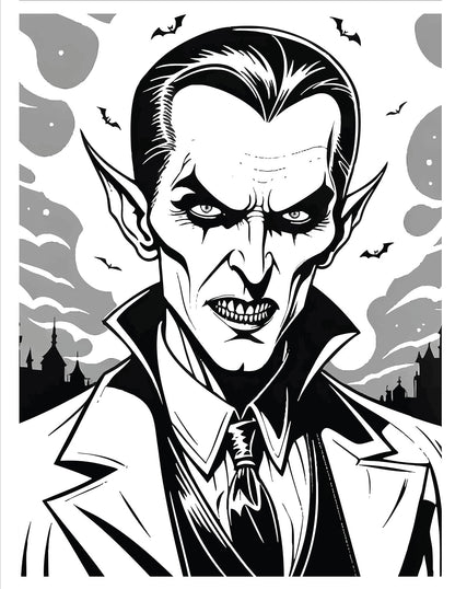 Vampires Coloring Book