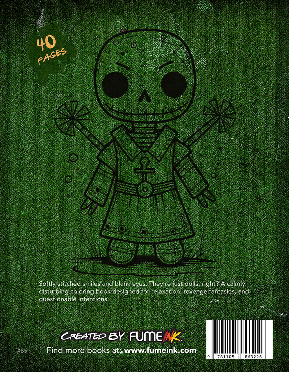 Voodoo Dolls Coloring Book