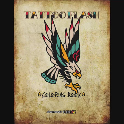 Tattoo Flash Coloring Book